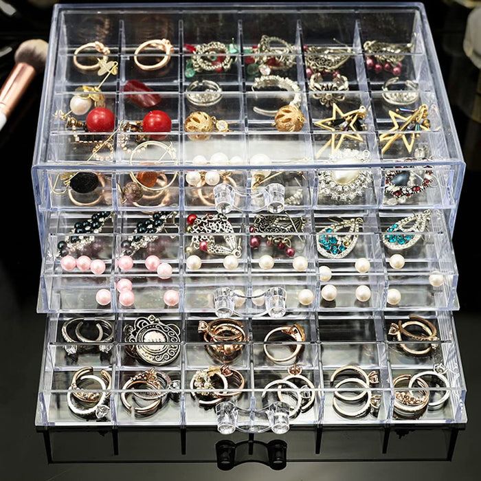 YUFONG Earring Storage Box Organizer 3 Drawers Acrylic Jewelry Storage —  CHIMIYA
